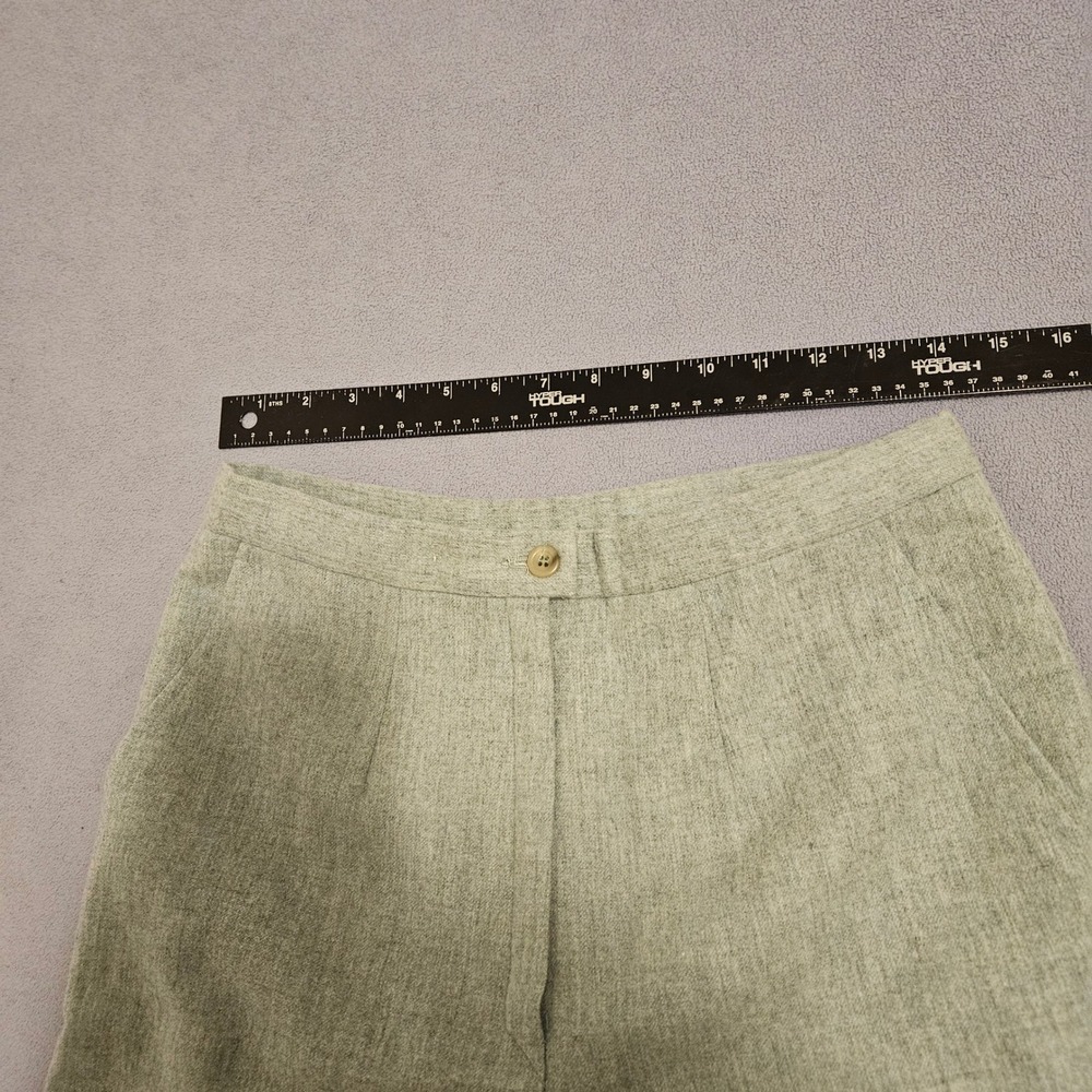Pendleton Wool Pants Vintage High Waist Trousers Career Work Office Sage Green 8 - Picture 7 of 10